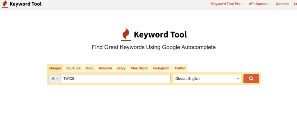 keyword tool